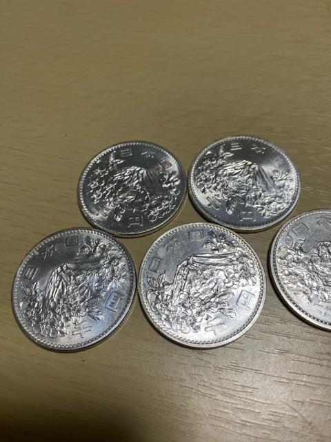 1964東京オリンピックプルーフ千円銀貨1000円銀貨5枚ケースセット < ホビー  1964東京オリンピックプルーフ千円銀貨1000円銀貨5枚ケースセット < ホビーの