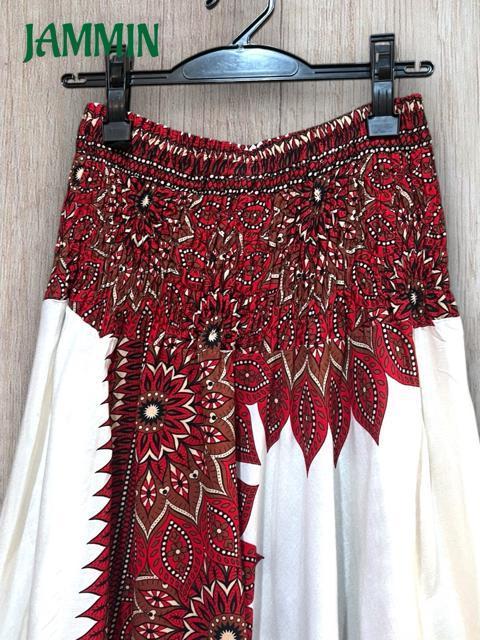 アジアン花紋様柄サルエルパンツ エスニック アジアン ヒッピー サイケ < 女性ファッション  アジアン花紋様柄サルエルパンツ エスニック アジアン ヒッピー サイケ < 女性ファッションの