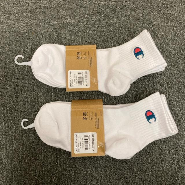 即決 新品 Champion チャンピオン ソックス 靴下 2足 2個セット < ブランド 即決 新品 Champion チャンピオン ソックス 靴下 2足 2個セット < ブランドの