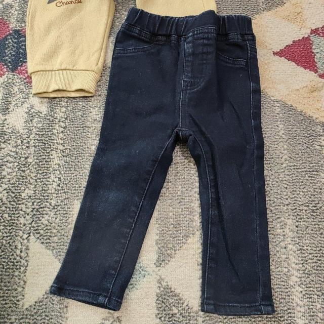 ベビー チェック柄 デニム パンツセット 80cm < キッズ/ベビー ベビー チェック柄 デニム パンツセット 80cm < キッズ/ベビーの