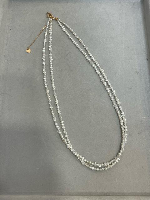 K18 淡水パール 二連ネックレス ハートチャーム 上品デザイン アクセサリー ネックレス 留め具 K18 刻印 パールネックレス < 女性アクセサリー/時計 K18 淡水パール 二連ネックレス ハートチャーム 上品デザイン アクセサリー ネックレス 留め具 K18 刻印 パールネックレス < 女性アクセサリー/時計の