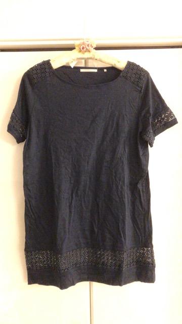 ★レディース★半袖★レース★ネイビー★Lサイズ < 女性ファッション  ★レディース★半袖★レース★ネイビー★Lサイズ  < 女性ファッションの
