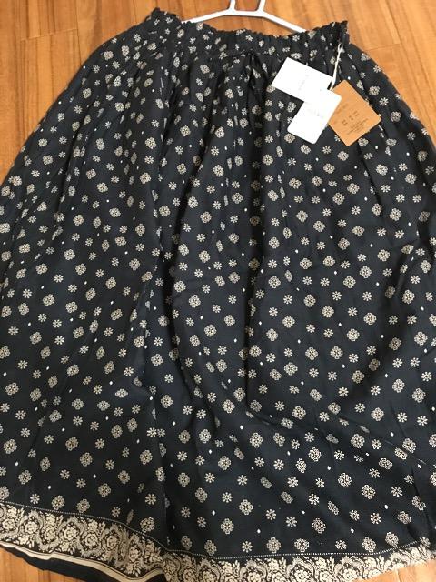 ★新品★未使用インド製品柄入りふんわり柔らかフレアスカートL < 女性ファッション  ★新品★未使用インド製品柄入りふんわり柔らかフレアスカートL < 女性ファッションの