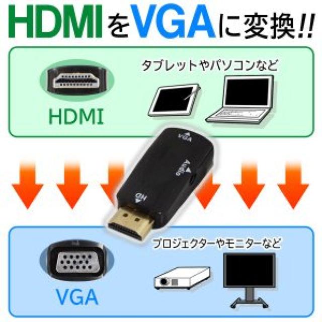 ϊA_v^[ 𑜓x HDMI to VGA I[fBIP[ut  Ɠd/AV 