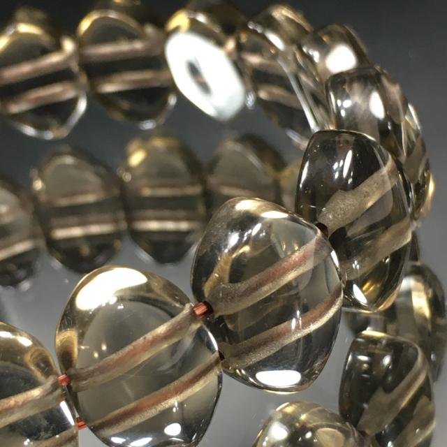 《No.141》ブラジル産 天然石スモーキークォーツ バングル < 女性アクセサリー/時計  《No.141》ブラジル産 天然石スモーキークォーツ バングル < 女性アクセサリー/時計の