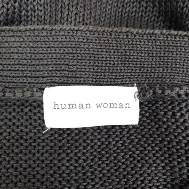 即決 human woman ギマコットンカーディガン < ブランド  即決 human woman ギマコットンカーディガン < ブランドの