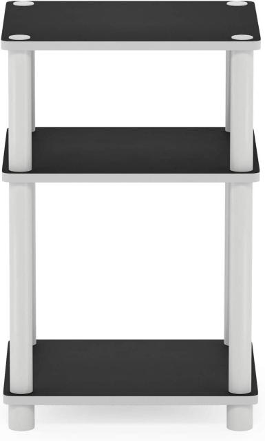 3段サイドテーブル・コーナーテーブル ホワイト(エスプレッソ)/ホワイト 幅29.2×奥行34.0×高さ57.9cm < インテリア/ライフ 3段サイドテーブル・コーナーテーブル ホワイト(エスプレッソ)/ホワイト 幅29.2×奥行34.0×高さ57.9cm < インテリア/ライフの