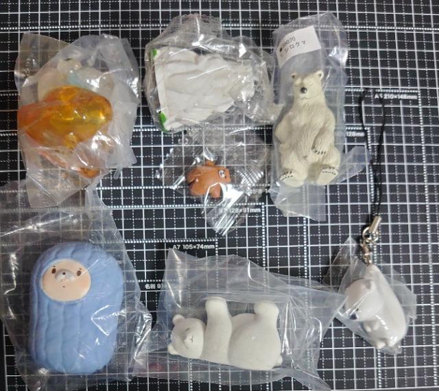【定形外送料無料】ガチャガチャ○『熊』6点セット < ホビー  【定形外送料無料】ガチャガチャ○『熊』6点セット < ホビーの