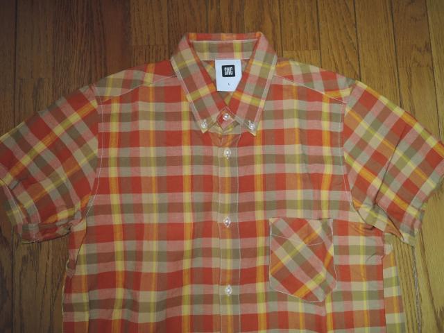 SWAGGER スワッガー チェックシャツ L 半袖シャツ SWG < ブランド SWAGGER スワッガー チェックシャツ L 半袖シャツ SWG < ブランドの