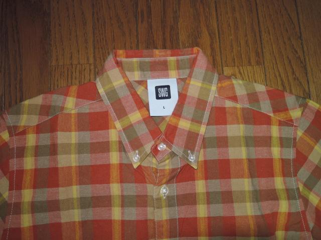 SWAGGER スワッガー チェックシャツ L 半袖シャツ SWG < ブランド SWAGGER スワッガー チェックシャツ L 半袖シャツ SWG < ブランドの