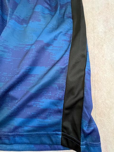 LLサイズ!高貴紳士的!綺麗ブルー系色合い!脇ライン入り!サラッとメッシュ素材!ハーフパンツ!両サイドand後一つポケット付き! < 男性ファッション  LLサイズ!高貴紳士的!綺麗ブルー系色合い!脇ライン入り!サラッとメッシュ素材!ハーフパンツ!両サイドand後一つポケット付き! < 男性ファッションの