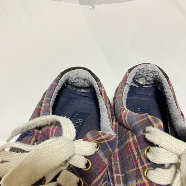 【1円スタート】【POLO RALPH LAUREN】 チェック / スニーカー / 10D < ブランド  【1円スタート】【POLO RALPH LAUREN】 チェック / スニーカー / 10D < ブランドの
