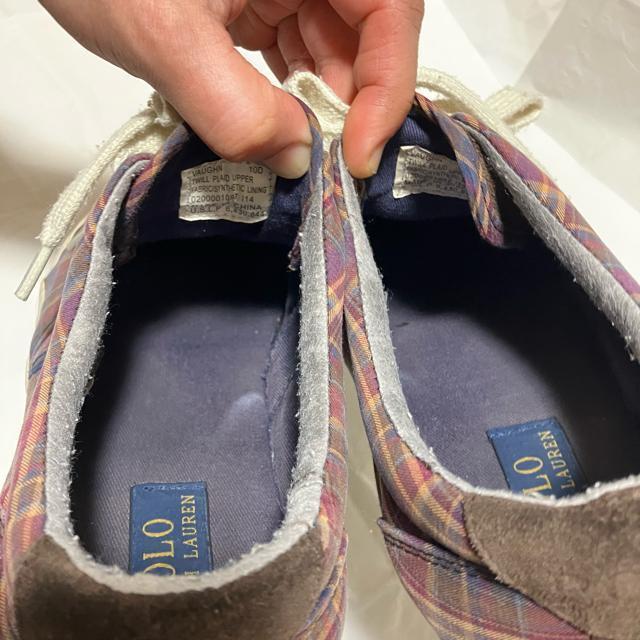 【1円スタート】【POLO RALPH LAUREN】 チェック / スニーカー / 10D < ブランド  【1円スタート】【POLO RALPH LAUREN】 チェック / スニーカー / 10D < ブランドの