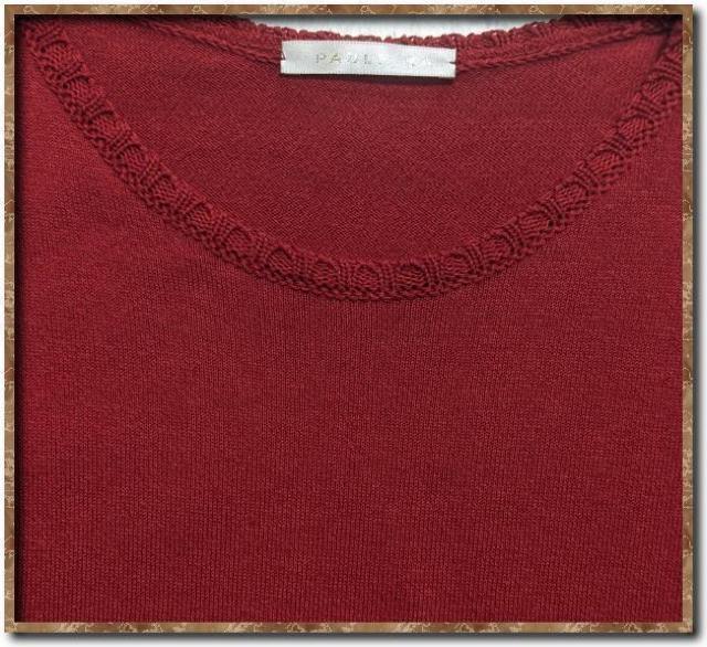 ポールカ 半袖ニットカットソー 赤 < ブランド ポールカ 半袖ニットカットソー 赤 < ブランドの