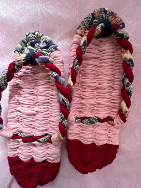 手作り品!布ぞうり!足裏刺激気持ち良いです。新品! < 女性ファッション  手作り品!布ぞうり!足裏刺激気持ち良いです。新品!  < 女性ファッションの