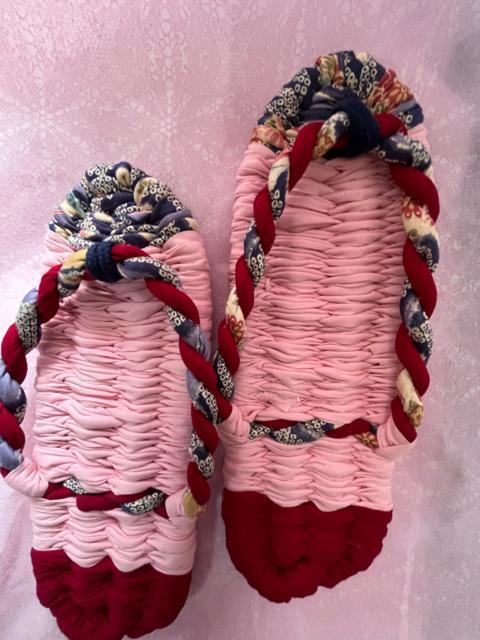 手作り品!布ぞうり!足裏刺激気持ち良いです。新品! < 女性ファッション  手作り品!布ぞうり!足裏刺激気持ち良いです。新品! < 女性ファッションの