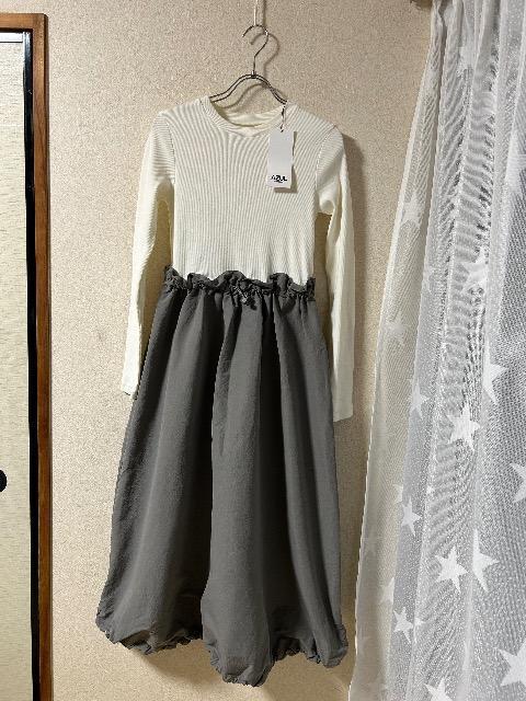 新品タグ付きAZUL by moussy★カットソー+スカート切り替えワンピース < ブランド 新品タグ付きAZUL by moussy★カットソー+スカート切り替えワンピース < ブランドの