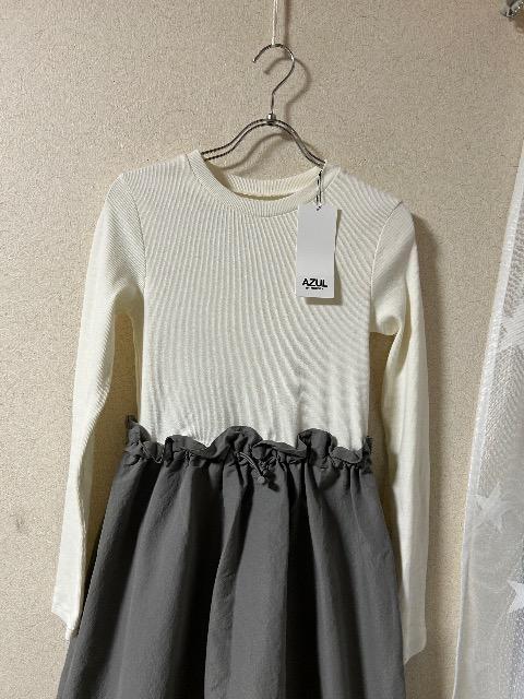 新品タグ付きAZUL by moussy★カットソー+スカート切り替えワンピース < ブランド 新品タグ付きAZUL by moussy★カットソー+スカート切り替えワンピース < ブランドの