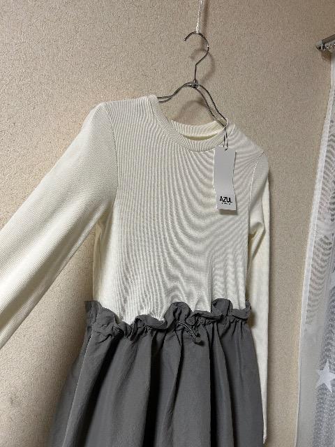 新品タグ付きAZUL by moussy★カットソー+スカート切り替えワンピース < ブランド 新品タグ付きAZUL by moussy★カットソー+スカート切り替えワンピース < ブランドの