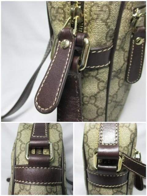 美品 GUCCI グッチ 斜め掛けショルダーバッグ GGベージュ 塩ビ 中古 本物 < ブランド 美品 GUCCI グッチ 斜め掛けショルダーバッグ GGベージュ 塩ビ 中古 本物 < ブランドの