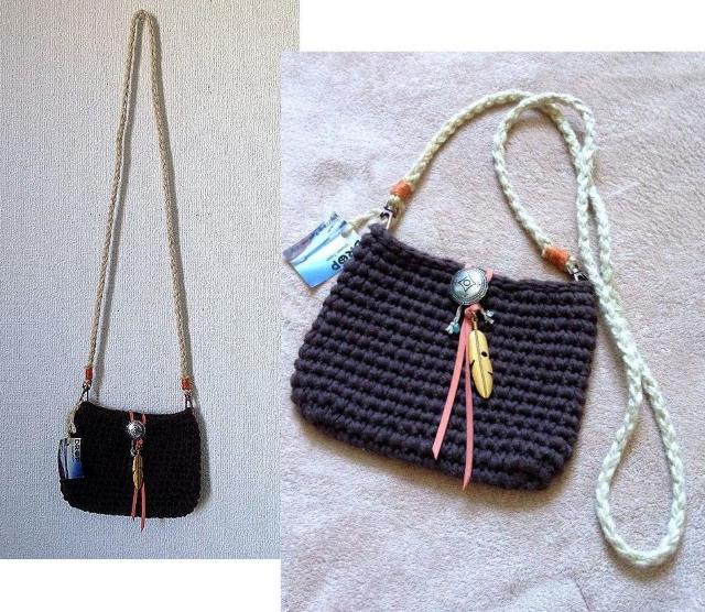 新品■男女兼用■DROP■コンチョボタン フェザー ブラウン ショルダーバッグ ポシェット スマホポーチにも♪ < 女性ファッション  新品■男女兼用■DROP■コンチョボタン フェザー ブラウン ショルダーバッグ ポシェット スマホポーチにも♪  < 女性ファッションの