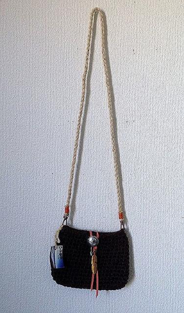 新品■男女兼用■DROP■コンチョボタン フェザー ブラウン ショルダーバッグ ポシェット スマホポーチにも♪ < 女性ファッション  新品■男女兼用■DROP■コンチョボタン フェザー ブラウン ショルダーバッグ ポシェット スマホポーチにも♪ < 女性ファッションの