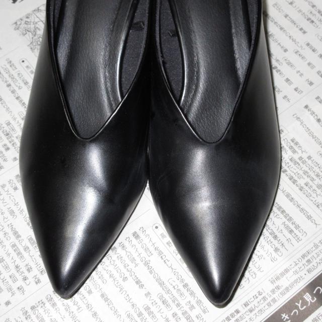 GUジーユー*ポインテッドミュールMサイズ(ブラック)モード系*綺麗め < ブランド  GUジーユー*ポインテッドミュールMサイズ(ブラック)モード系*綺麗め < ブランドの