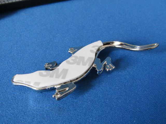 ●クロコダイル ワニ 豪華ラインストーンSILVER メタル製 エンブレム! < 自動車/バイク ●クロコダイル ワニ 豪華ラインストーンSILVER メタル製 エンブレム! < 自動車/バイク