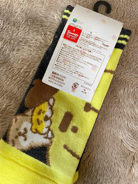 ♯新品♯ポムポムプリン × シバンバン 可愛!! ソックス 靴下 23→25 < 女性ファッション  ♯新品♯ポムポムプリン × シバンバン 可愛!! ソックス 靴下 23→25 < 女性ファッションの