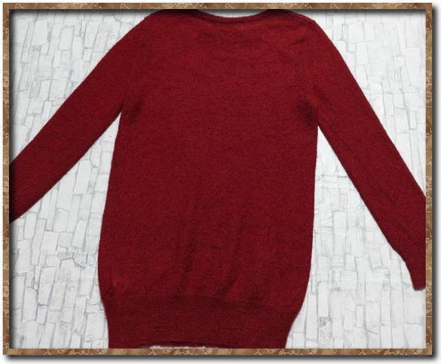 ビューティーアンドユース モヘヤ混ニットチュニック 赤 < ブランド  ビューティーアンドユース モヘヤ混ニットチュニック 赤 < ブランドの