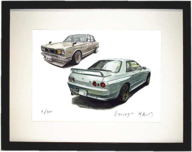 NC-1413スカイライン/GT-R R32限定版画サイン有額装済作家平右ヱ門 < 自動車/バイク NC-1413スカイライン/GT-R R32限定版画サイン有額装済作家平右ヱ門 < 自動車/バイク
