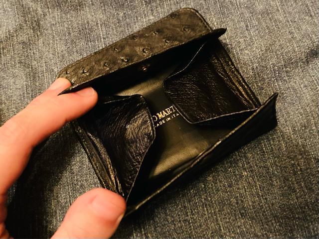NICO MARTELLI ニコマルテリ コインケース 小銭入れ カードケース オーストリッチ イタリア製 メンズ レディース < 男性ファッション  NICO MARTELLI ニコマルテリ コインケース 小銭入れ カードケース オーストリッチ イタリア製 メンズ レディース < 男性ファッションの