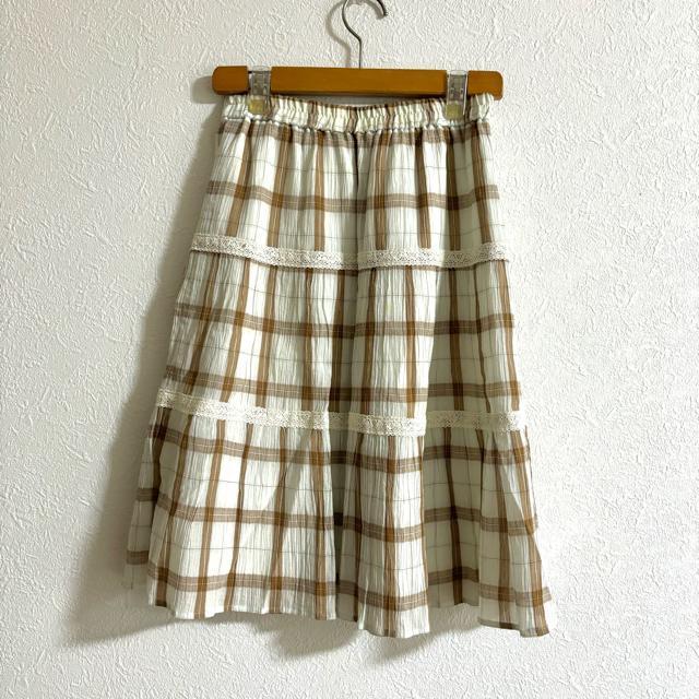 シェロー スカート chereaux ひざ丈スカート チェック < 女性ファッション  シェロー スカート chereaux ひざ丈スカート チェック < 女性ファッションの