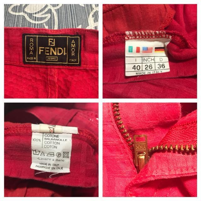 激レア 正規品 フェンディ レッドズッカデニムジーンズ IT40 US26 < ブランド  激レア 正規品 フェンディ レッドズッカデニムジーンズ IT40 US26 < ブランドの