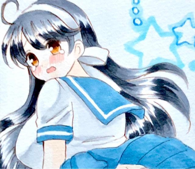 自作イラスト/艦これ/潮/パンチラ < アニメ/コミック/キャラクター 自作イラスト/艦これ/潮/パンチラ < アニメ/コミック/キャラクターの