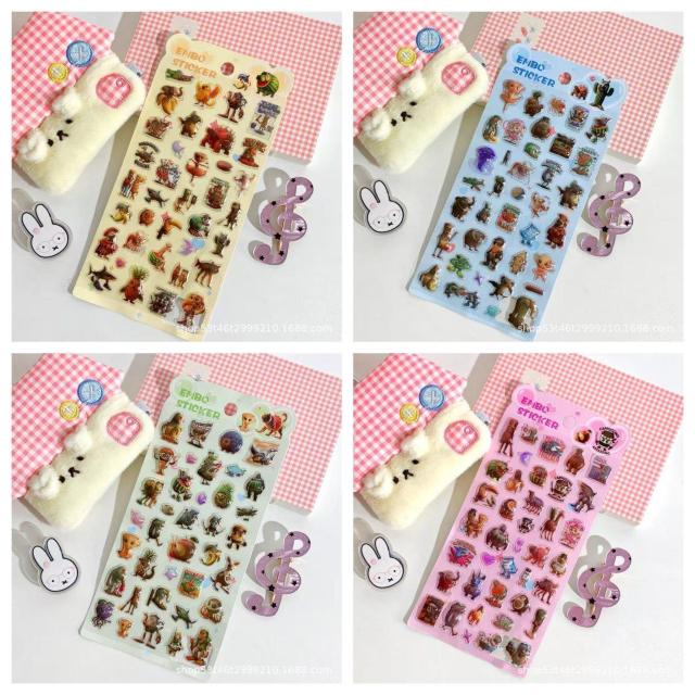 ���C�^���A���u���C�����b�g 3D�V�[�� �X�e�b�J�[ 4���Z�b�g �����킢�� �蒠�p DIY�p �M�t�g���� �v���[���g�ɂ��������߁I �� �C���e���A/���C�t�� 