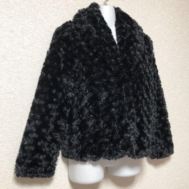 【新品】ヘチマカラーフワモコ♪エコファージャケット < 女性ファッション  【新品】ヘチマカラーフワモコ♪エコファージャケット < 女性ファッションの