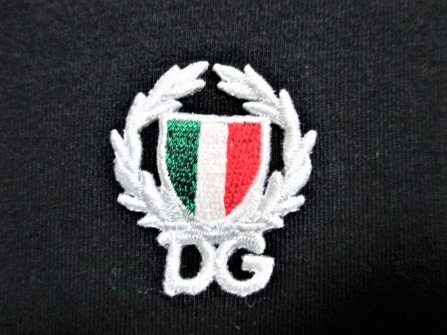 ☆ドルチェアンドガッバーナ ドルガバ ロゴ 刺繍 Tシャツ 半袖/メンズ☆ブラック < ブランド ☆ドルチェアンドガッバーナ ドルガバ ロゴ 刺繍 Tシャツ 半袖/メンズ☆ブラック < ブランドの