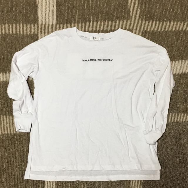 WEGO・ロゴ刺繍&猪鹿蝶花札プリント長袖Tシャツ < ブランド  WEGO・ロゴ刺繍&猪鹿蝶花札プリント長袖Tシャツ  < ブランドの