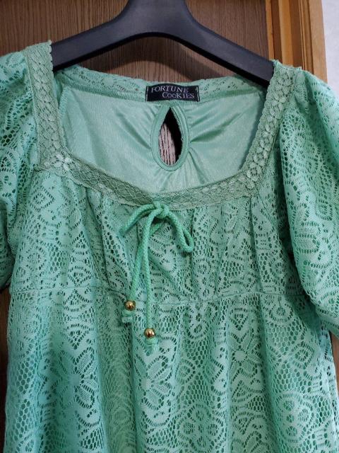 新品緑色ワンピーストップス < 女性ファッション  新品緑色ワンピーストップス < 女性ファッションの