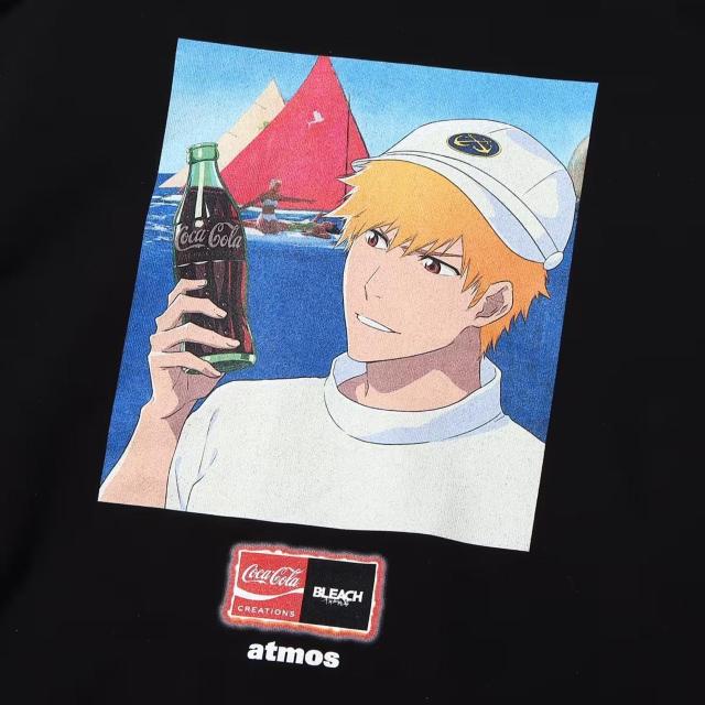 新品 ATMOS アトモス COCA-COLA × BLEACH M プルオーバースウェットパーカー コカコーラ ブリーチ黒崎一護 < ブランド  新品 ATMOS アトモス COCA-COLA × BLEACH M プルオーバースウェットパーカー コカコーラ ブリーチ黒崎一護 < ブランドの
