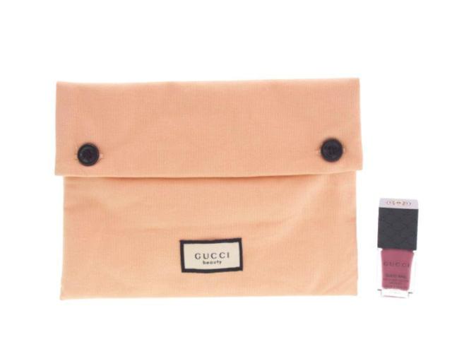 グッチ ノベルティ フラップポーチ Wボタン開閉 コットン バラ 花柄裏地 ピンク GUCCI beauty【正規品】 < ブランド グッチ ノベルティ フラップポーチ Wボタン開閉 コットン バラ 花柄裏地 ピンク GUCCI beauty【正規品】 < ブランドの