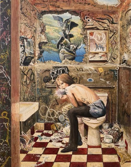 絵画 水彩画 ガッシュ水彩・透明水彩『治外法権 壱』新品 真作保証 原画 < ホビー 絵画 水彩画 ガッシュ水彩・透明水彩『治外法権 壱』新品 真作保証 原画 < ホビーの