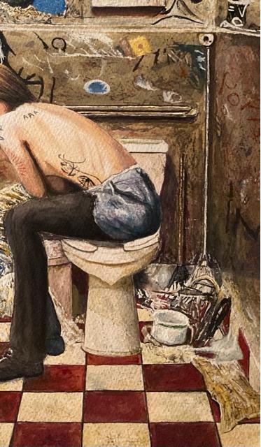 絵画 水彩画 ガッシュ水彩・透明水彩『治外法権 壱』新品 真作保証 原画 < ホビー 絵画 水彩画 ガッシュ水彩・透明水彩『治外法権 壱』新品 真作保証 原画 < ホビーの