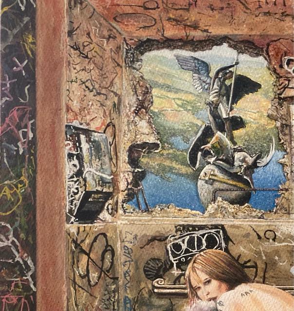 絵画 水彩画 ガッシュ水彩・透明水彩『治外法権 壱』新品 真作保証 原画 < ホビー 絵画 水彩画 ガッシュ水彩・透明水彩『治外法権 壱』新品 真作保証 原画 < ホビーの