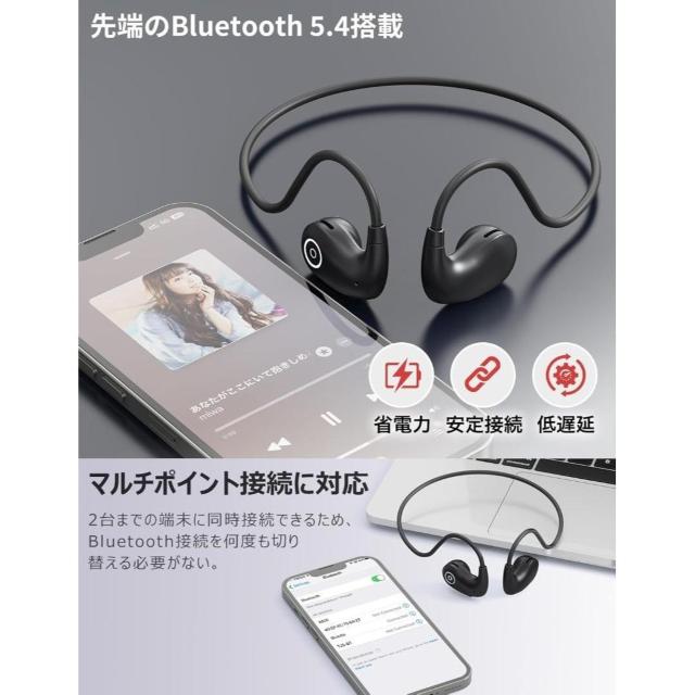 Earaku �C�A���N �I�[�v���C���[�C���z�� Bluetooth 5.4 �� �Ɠd/AV�� 