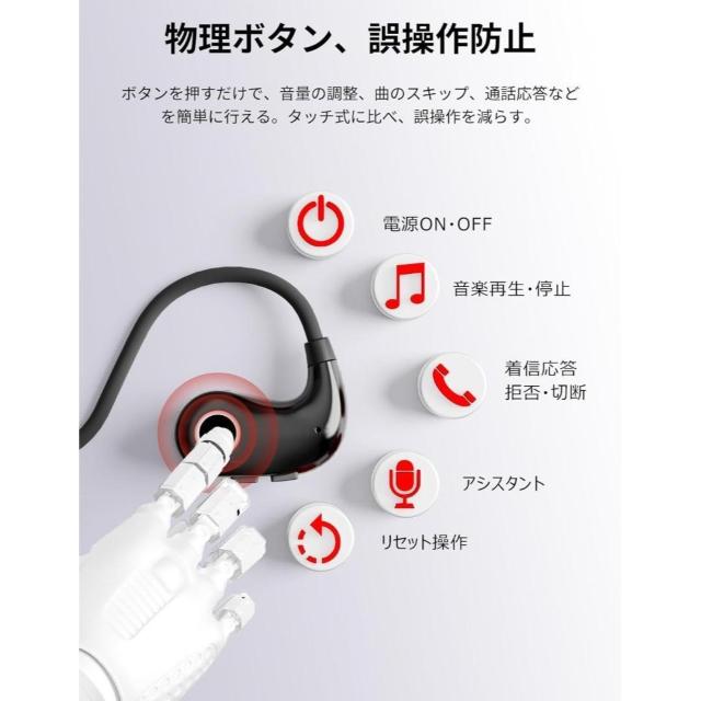 Earaku �C�A���N �I�[�v���C���[�C���z�� Bluetooth 5.4 �� �Ɠd/AV�� 