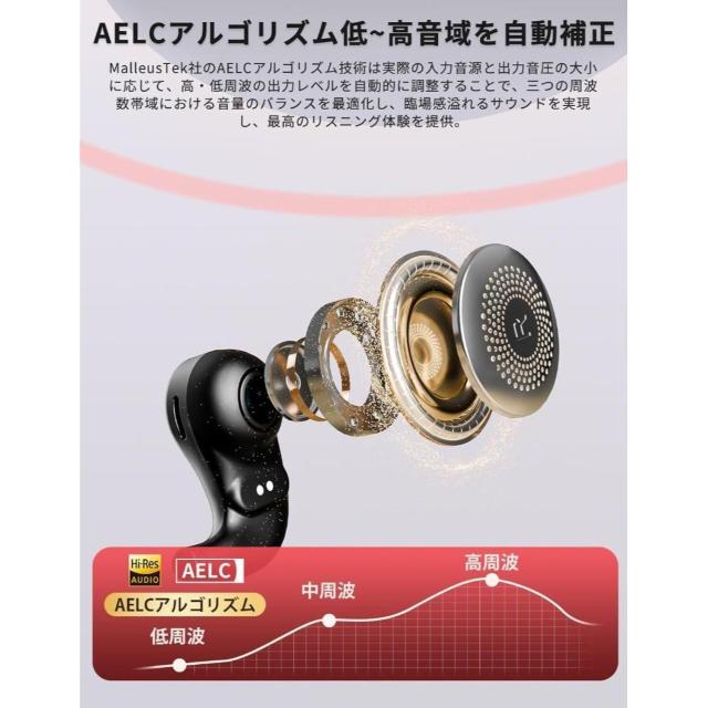 Earaku �C�A���N �I�[�v���C���[�C���z�� Bluetooth 5.4 �� �Ɠd/AV�� 
