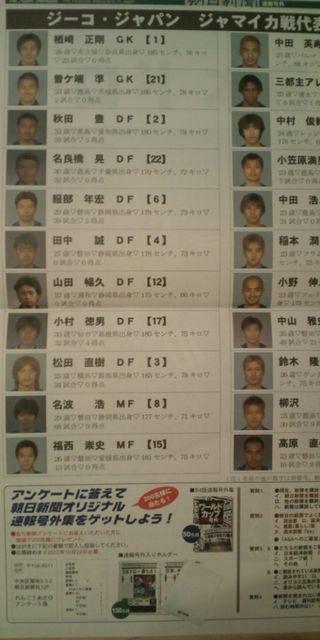 ジーコジャパン初戦  ジャマイカ戦 パンフレット < レジャー/スポーツ  ジーコジャパン初戦  ジャマイカ戦 パンフレット < レジャー/スポーツの