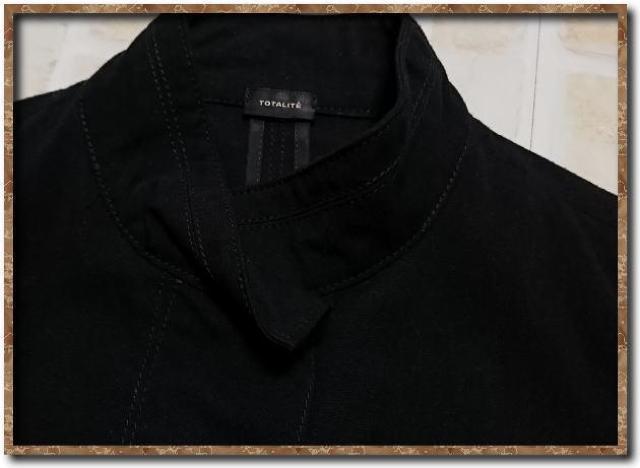 トータリテ ナイロン比翼ジャケット 黒 < ブランド  トータリテ ナイロン比翼ジャケット 黒 < ブランドの